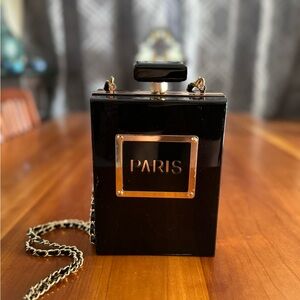 Paris Perfume Clutch Evening Bag